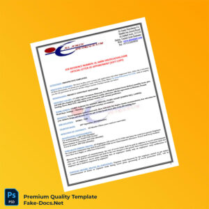 United Arab Emirates Al Amin Petroleum Co Employment Verification Letter Template (Word & PDF) 3 page