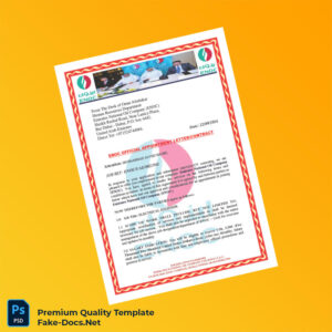United Arab Emirates Emirates National Oil Company Employment Verification Letter Template (Word & PDF) 5 page