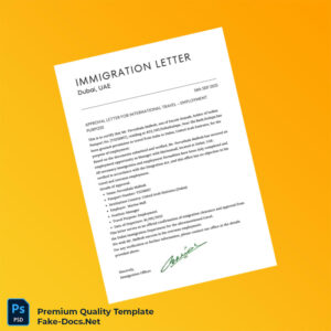 United Arab Emirates Marina Mall Employment Verification Letter Template (Word & PDF)