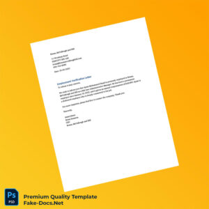 United Kingdom Braun McCullough and Hill Employment Verification Letter Template (Word & PDF)