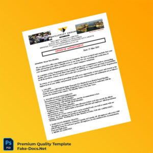 United Kingdom Willmott Dixon Appointment and Confirmation Letter Template (Word & PDF) 2 page