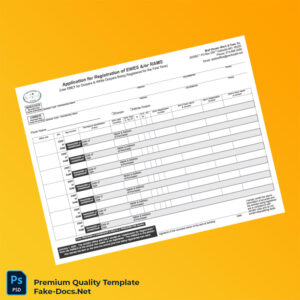 United States American Dorper Sheep Breeders Society Registration Certificate Template (Word & PDF) 2 page