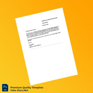 United States Americans Choice Healthcare Employment Verification Letter Template (Word & PDF)