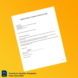 United States ENTTACT LLC Employment Verification Letter Template (Word & PDF)