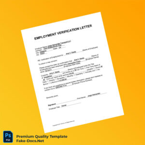 United States Jorge Hernandez Transport LLC Employment Verification Letter Template (Word & PDF)