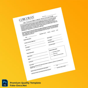 United States The Corcoran Employment Verification Letter Template (Word & PDF)