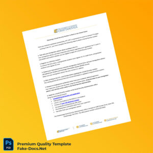 United States UTC Departments Employment Verification Letter Template (Word & PDF) 2 page