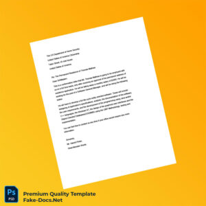 United States West Monster Words Employment Verification Letter Template (Word & PDF)