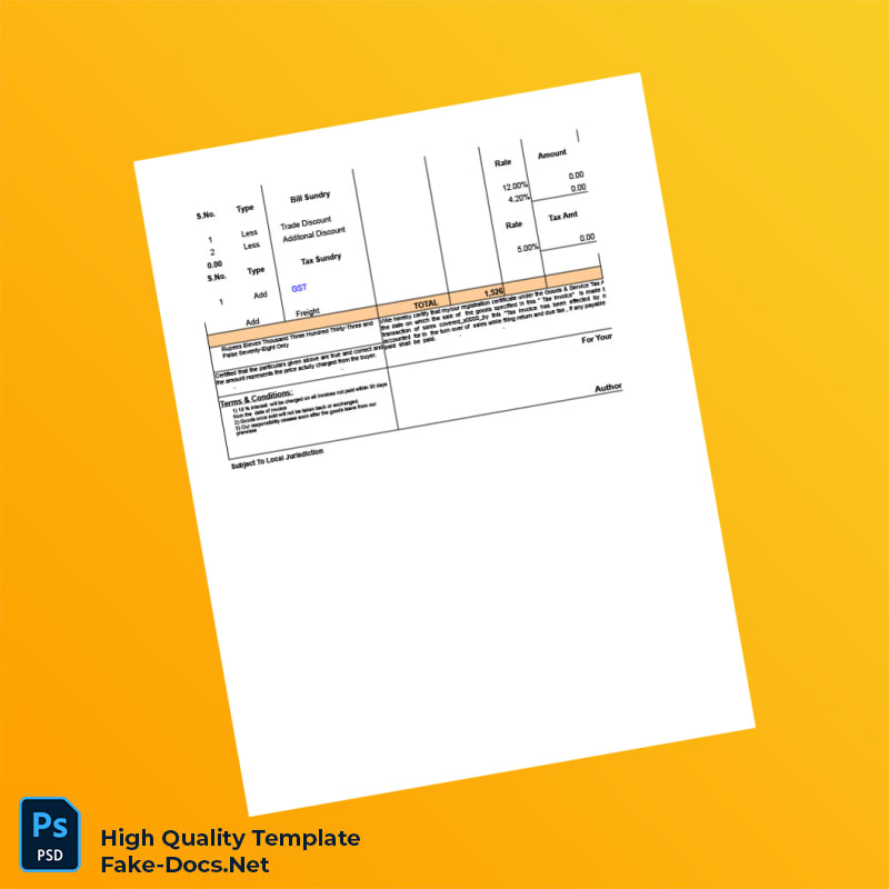 Unknown Unknown Tax Invoice Template in Word and PDF formats 5 page Unknown Unknown Tax Invoice Template in Word and PDF formats 5 page
