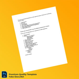 Vendor Registration Certificate Template (Word & PDF) Vendor Registration Certificate Template (Word & PDF)