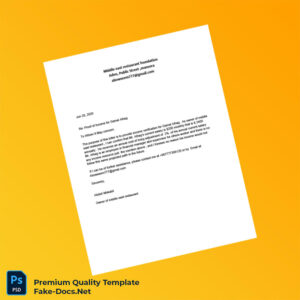Yemen Middle East Restaurant Proof of Employment Letter Template (Word & PDF)