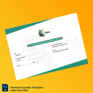 Zimbabwe Zimbabwe Revenue Authority VAT Registration Certificate Template (Word & PDF) Zimbabwe Zimbabwe Revenue Authority VAT Registration Certificate Template (Word & PDF)