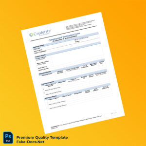 India Credority Employment Verification Letter Template (Word & PDF) 3 page