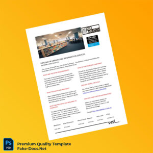 Australia TAFE NSW Diploma in Library and Information Services Template – High Quality Replacement Template