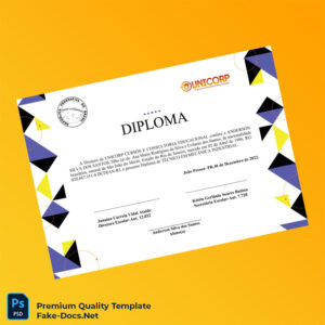 Brazil UNICORP CURSOS E CONSULTORIA EDUCACIONAL Diploma in Industrial Mechanics Template – High Quality Replacement Template 3 Page Brazil UNICORP CURSOS E CONSULTORIA EDUCACIONAL Diploma in Industrial Mechanics Template – High Quality Replacement Template 3 Page