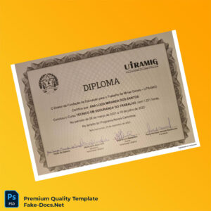 Brazil UTRAMIG Technical Diploma in Occupational Safety – High Quality Replacement Template 2 Page Brazil UTRAMIG Technical Diploma in Occupational Safety – High Quality Replacement Template 2 Page