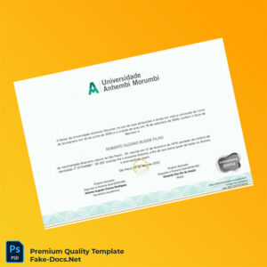 Brazil Universidade Anhembi Morumbi Bachelor of Chiropractic Degree Template – High Quality Replacement Template 2 Page Brazil Universidade Anhembi Morumbi Bachelor of Chiropractic Degree Template – High Quality Replacement Template 2 Page