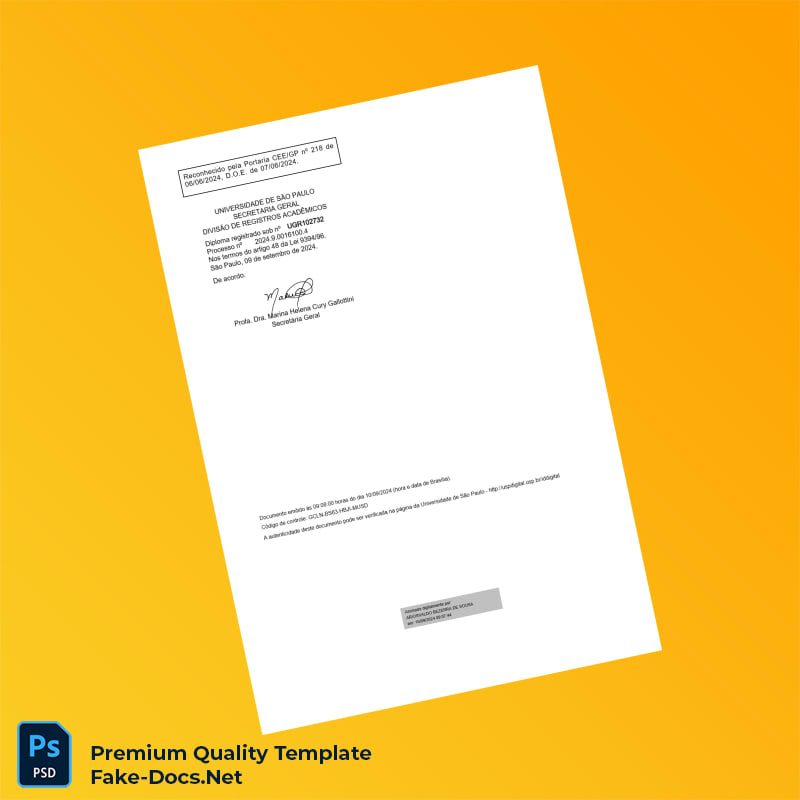 Brazil University of São Paulo Bachelor of Civil Engineering Template – High Quality Replacement Template 2 Page Brazil University of São Paulo Bachelor of Civil Engineering Template – High Quality Replacement Template 2 Page