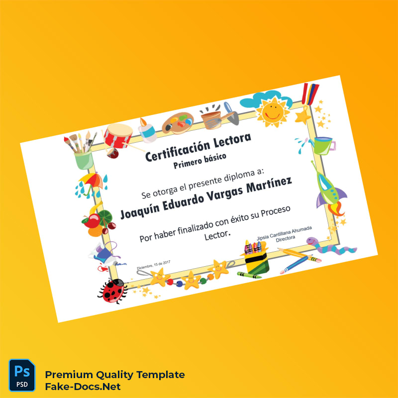 Chile Certificación Lectora Primero Básico Template – High Quality Replacement Template Chile Certificación Lectora Primero Básico Template – High Quality Replacement Template