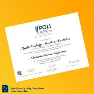 Colombia Politécnico Grancolombiano Bachelor of Business Administration Template – High Quality Replacement Template