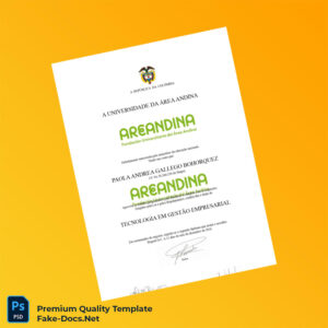 Colombia University of the Area Andina Associate Degree in Business Management – High Quality Replacement Template Colombia University of the Area Andina Associate Degree in Business Management – High Quality Replacement Template