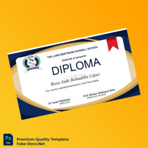 Costa Rica Lord Bertrand Russell School Secondary Diploma – High Quality Replacement Template Costa Rica Lord Bertrand Russell School Secondary Diploma – High Quality Replacement Template
