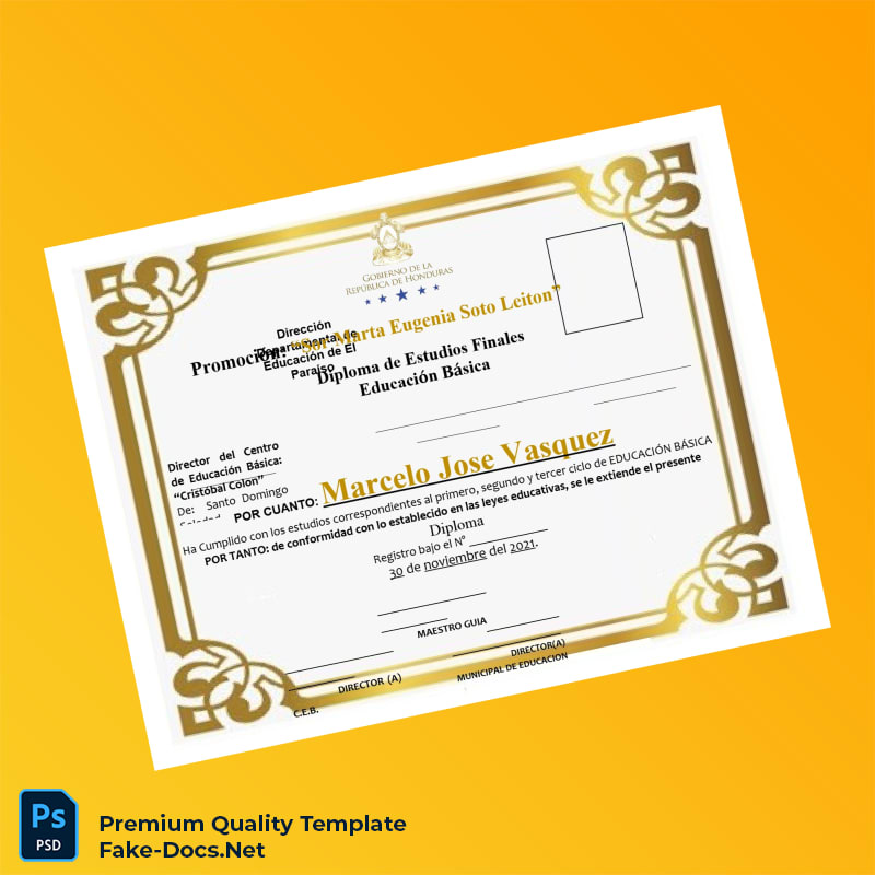 Dominican Republic Centro de Educación Básica Ramón Rosa Diploma – High Quality Replacement Template 6 Page Dominican Republic Centro de Educación Básica Ramón Rosa Diploma – High Quality Replacement Template 6 Page