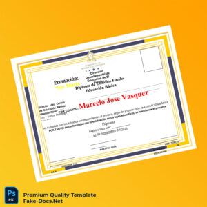Dominican Republic Sor Marta Promotion Basic Education Diploma – High Quality Replacement Template 6 Page Dominican Republic Sor Marta Promotion Basic Education Diploma – High Quality Replacement Template 6 Page