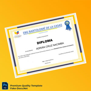 Ecuador EBG Bartolomé de las Casas Student Council President Diploma – High Quality Replacement Template 3 Page Ecuador EBG Bartolomé de las Casas Student Council President Diploma – High Quality Replacement Template 3 Page