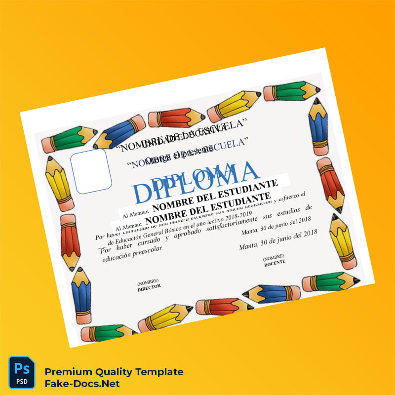 Ecuador Educational Institution Diploma Template – High Quality Replacement Template PDF & Word 8 Page Ecuador Educational Institution Diploma Template – High Quality Replacement Template PDF & Word 8 Page