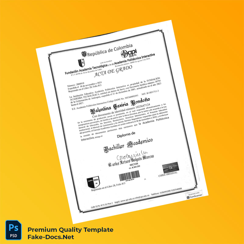 Ecuador Polytechnic Academy Interactive High School Diploma Template – High Quality Replacement Template 2 Page Ecuador Polytechnic Academy Interactive High School Diploma Template – High Quality Replacement Template 2 Page