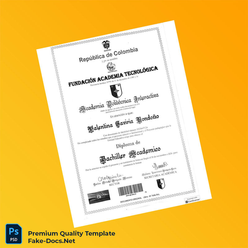 Ecuador Polytechnic Academy Interactive High School Diploma Template – High Quality Replacement Template 2 Page Ecuador Polytechnic Academy Interactive High School Diploma Template – High Quality Replacement Template 2 Page