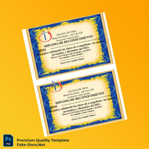 El Salvador Iglesia de Dios Diploma of Recognition Template – High Quality Replacement Template El Salvador Iglesia de Dios Diploma of Recognition Template – High Quality Replacement Template