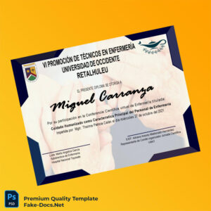 Guatemala Hospital Nacional Tiquisate Nursing Technician Diploma – High Quality Replacement Template 2 Page Guatemala Hospital Nacional Tiquisate Nursing Technician Diploma – High Quality Replacement Template 2 Page