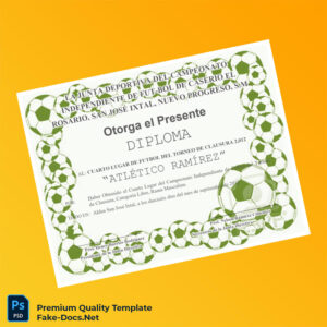 Guatemala Junta Deportiva del Campeonato Independiente de Fútbol Diploma – High Quality Replacement Template Guatemala Junta Deportiva del Campeonato Independiente de Fútbol Diploma – High Quality Replacement Template