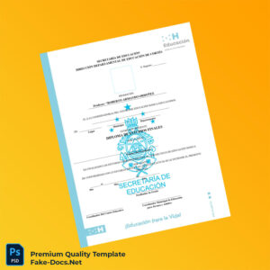 Honduras Diploma de Basic Studies Certificate – High Quality Replacement Template Honduras Diploma de Basic Studies Certificate – High Quality Replacement Template