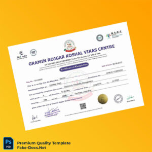 India Gramin Rojgar Koshal Vikas Centre Diploma in Hospitality Management Template – High Quality Replacement Template 2 Page India Gramin Rojgar Koshal Vikas Centre Diploma in Hospitality Management Template – High Quality Replacement Template 2 Page