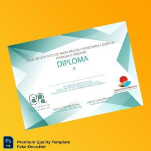 Mexico Colectivo de Artes de Participación Diploma Template – High Quality Replacement Template Mexico Colectivo de Artes de Participación Diploma Template – High Quality Replacement Template