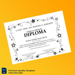 Mexico Dr. Mariano G. Somonte Primary School Academic Excellence Diploma – High Quality Replacement Template Mexico Dr. Mariano G. Somonte Primary School Academic Excellence Diploma – High Quality Replacement Template