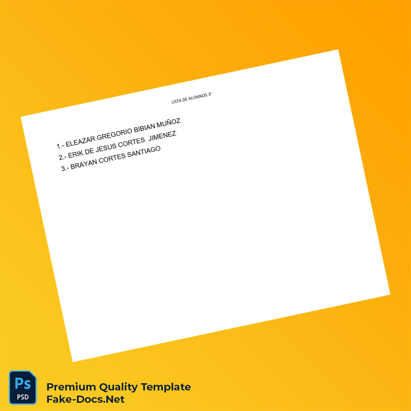 Mexico Emiliano Zapata Preschool Center Preschool Diploma – High Quality Replacement Template 3 Page Mexico Emiliano Zapata Preschool Center Preschool Diploma – High Quality Replacement Template 3 Page