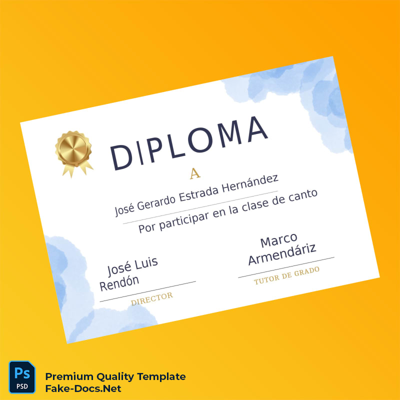 Mexico José Gerardo Estrada Hernández Diploma Template – High Quality Replacement Template Mexico José Gerardo Estrada Hernández Diploma Template – High Quality Replacement Template