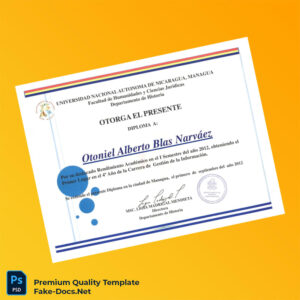 Nicaragua National Autonomous University Diploma in Information Management – High Quality Replacement Template Nicaragua National Autonomous University Diploma in Information Management – High Quality Replacement Template