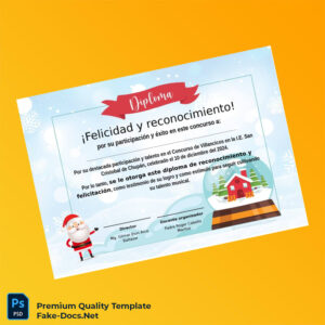 Peru I.E. San Cristobal de Chupán Recognition Diploma Template – High Quality Replacement Template 5 Page Peru I.E. San Cristobal de Chupán Recognition Diploma Template – High Quality Replacement Template 5 Page