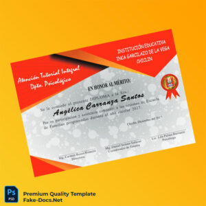 Peru Inca Garcilazo de la Vega High School Diploma – High Quality Replacement Template Peru Inca Garcilazo de la Vega High School Diploma – High Quality Replacement Template