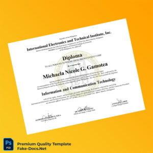 Philippines International Electronics and Technical Institute Inc Diploma in Information and Communication Technology – High Quality Replacement Template Philippines International Electronics and Technical Institute Inc Diploma in Information and Communication Technology – High Quality Replacement Template