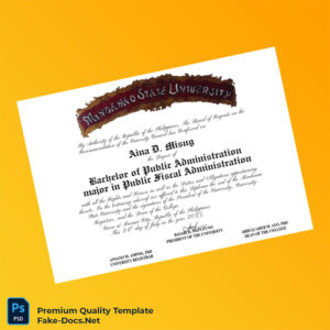 Philippines Mindanao State University Bachelor of Public Administration in Public Fiscal Administration Template – High Quality Replacement Template Philippines Mindanao State University Bachelor of Public Administration in Public Fiscal Administration Template – High Quality Replacement Template