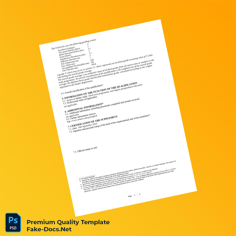 Poland University of Warsaw Master of Science in Computer Science Template – High Quality Replacement Template 4 Page Poland University of Warsaw Master of Science in Computer Science Template – High Quality Replacement Template 4 Page