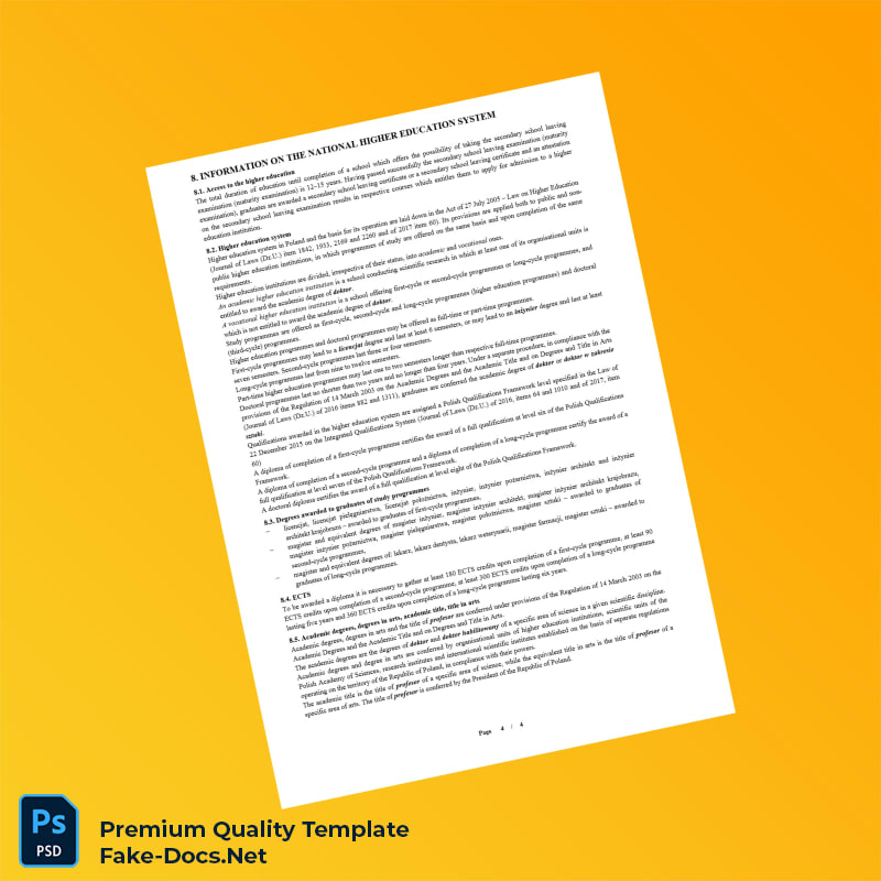 Poland University of Warsaw Master of Science in Computer Science Template – High Quality Replacement Template 4 Page Poland University of Warsaw Master of Science in Computer Science Template – High Quality Replacement Template 4 Page