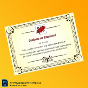 Romania Association of Foundry Technicians Excellence Diploma – High Quality Replacement Template Romania Association of Foundry Technicians Excellence Diploma – High Quality Replacement Template