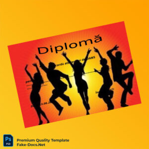 Romania Diploma in Dance Certificate – High Quality Replacement Template Romania Diploma in Dance Certificate – High Quality Replacement Template